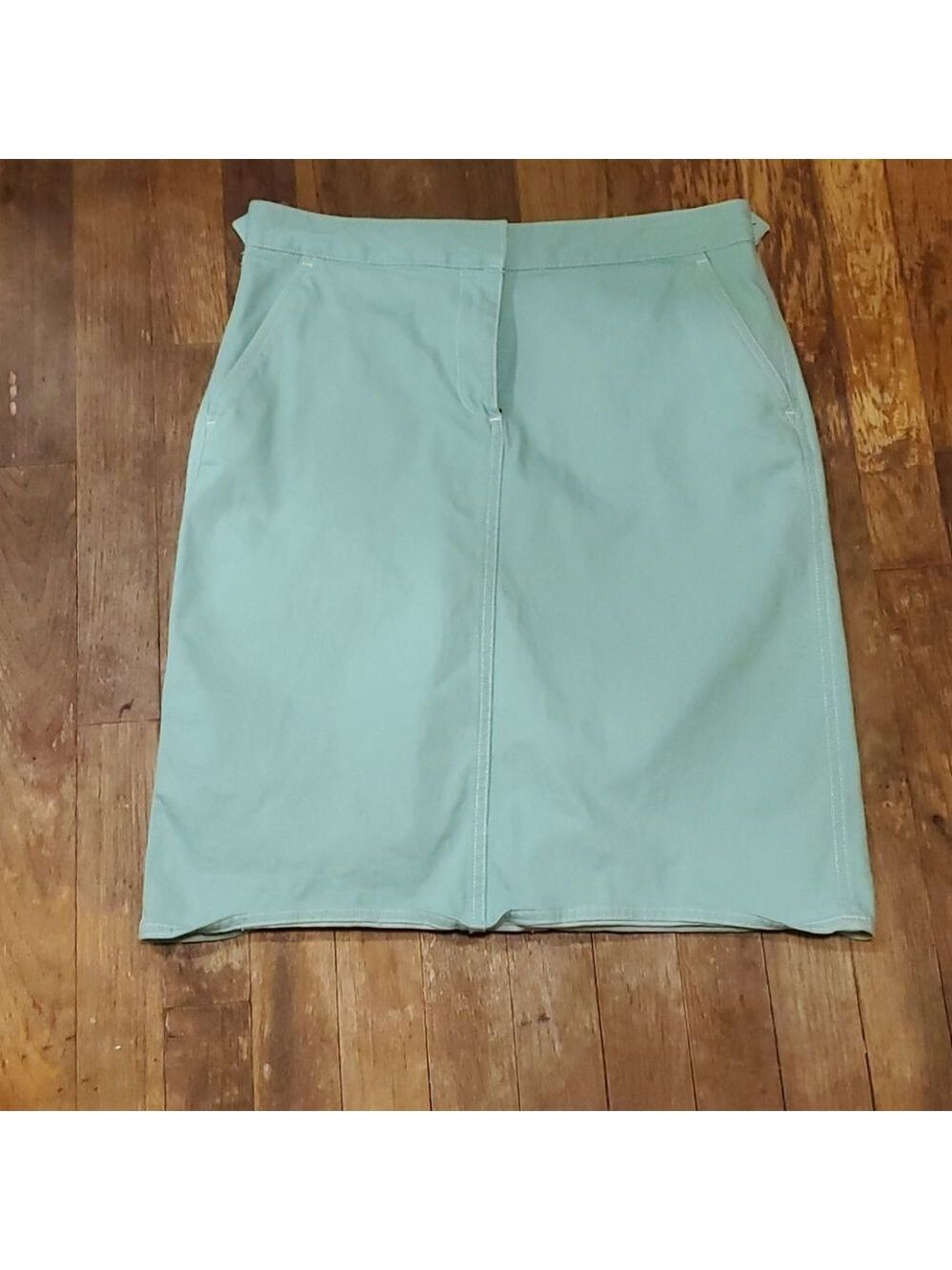 Light blue lands end skirt size 6